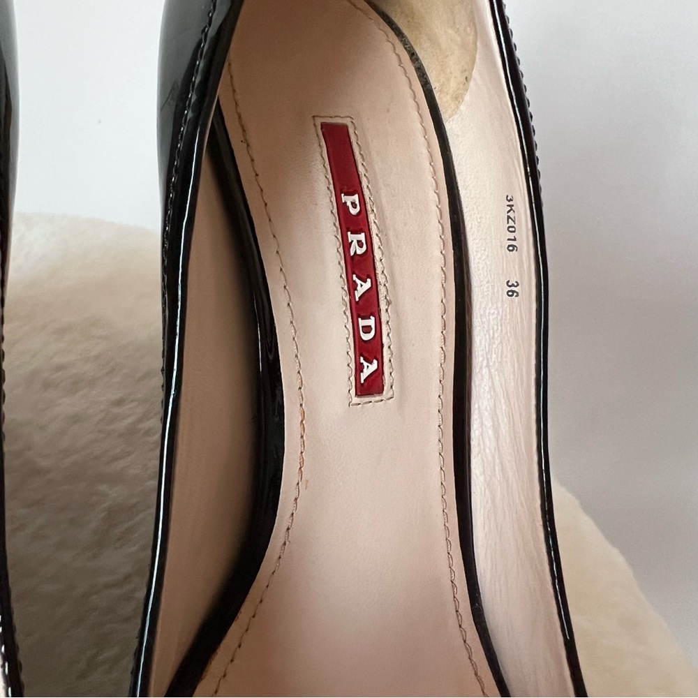 PRADA patent leather wedge shoes size 36 - Picture 14 of 15